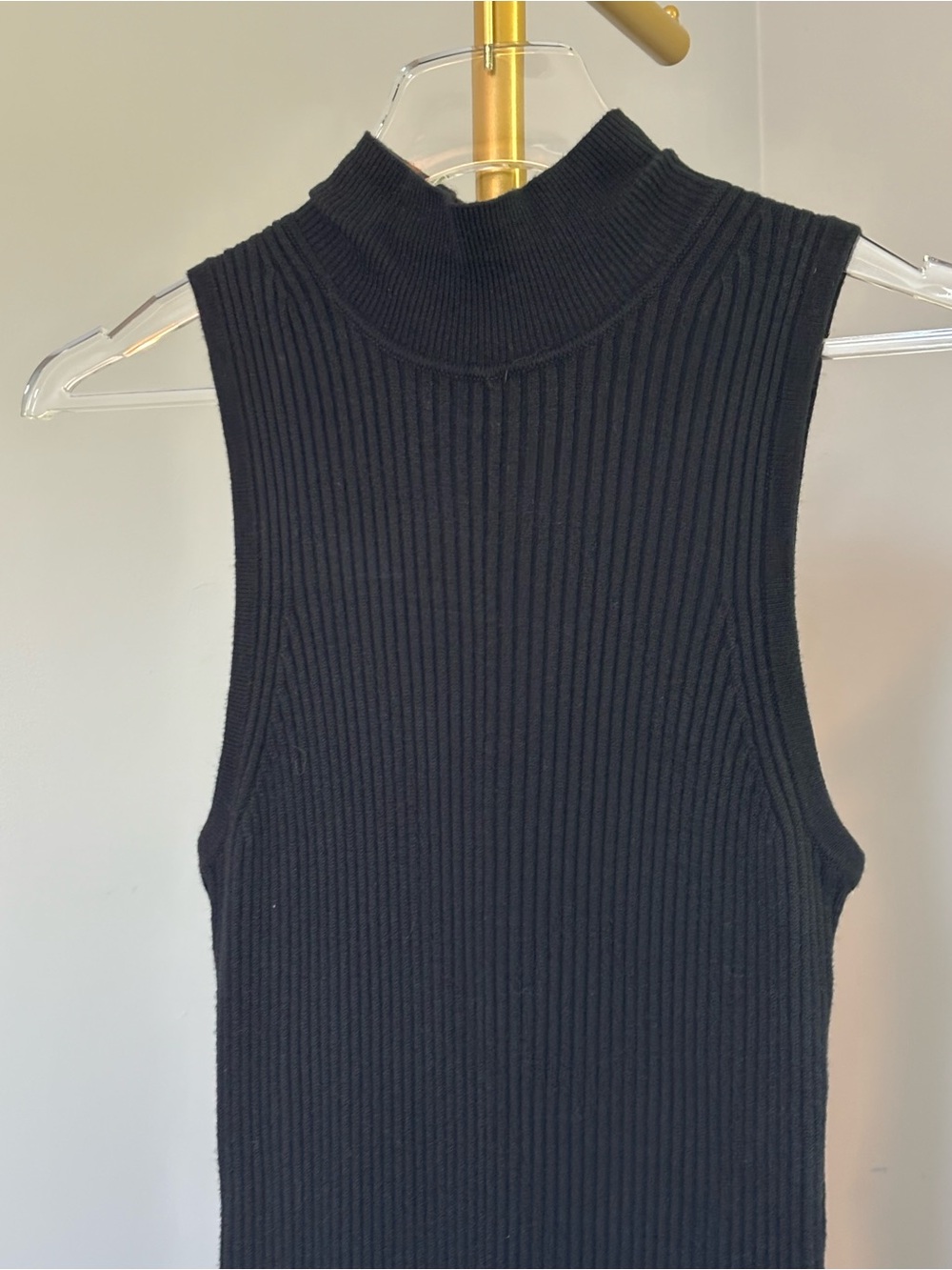 GAP Black Sleeveless Ribbed Maxi Dress - Picture 4 of 13